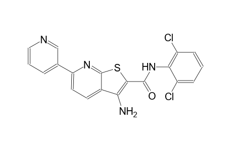 3-amino-N-(2,6-dichlorophenyl)-6-(3-pyridinyl)thieno[2,3-b]pyridine-2-carboxamide