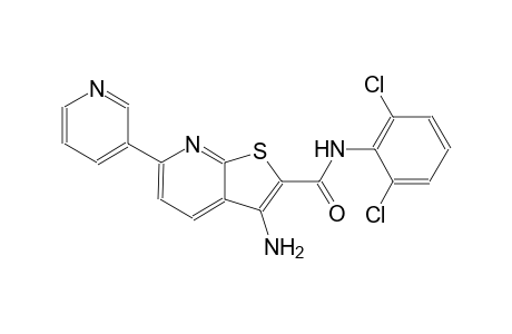 3-amino-N-(2,6-dichlorophenyl)-6-(3-pyridinyl)thieno[2,3-b]pyridine-2-carboxamide