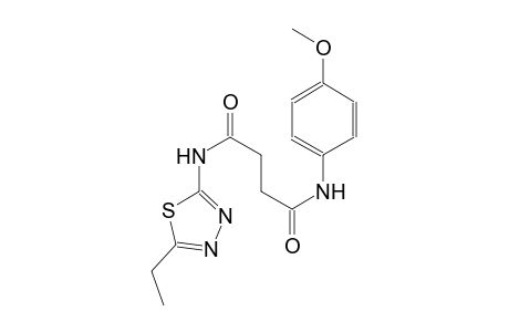 N~1~-(5-ethyl-1,3,4-thiadiazol-2-yl)-N~4~-(4-methoxyphenyl)succinamide
