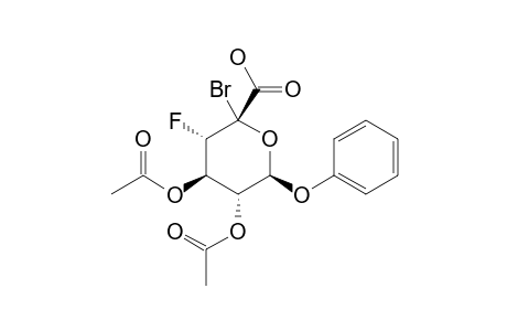 PHENYL-2,3-DI-O-ACETYL-5-BROMO-4-DEOXY-4-FLUORO-BETA-D-GLUCOPYRANOSIDURONIC-ACID