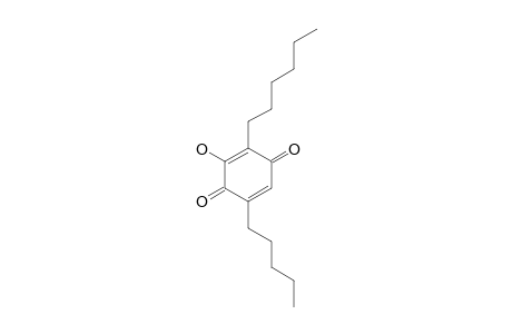 2-HEXYL-3-HYDROXY-5-PENTYLBENZO-1,4-QUINONE