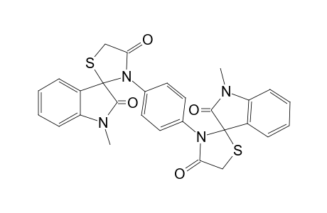 1",4"-bis{spiro[1,1-Dimethylndoline-3,2'-thiazolidine]-2,4'-(1H)-dione}-phenylene