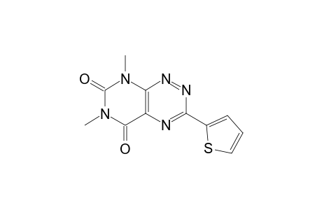Pyrimido[5,4-e]-1,2,4-triazine-5,7(6H,8H)-dione, 6,8-dimethyl-3-(2-thienyl)-