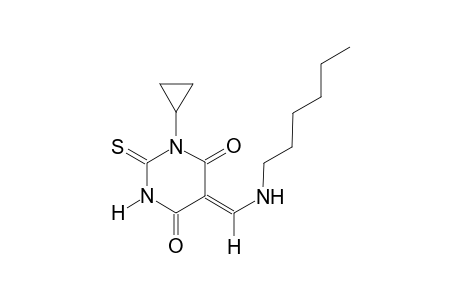 (5Z)-1-cyclopropyl-5-[(hexylamino)methylene]-2-thioxodihydro-4,6(1H,5H)-pyrimidinedione