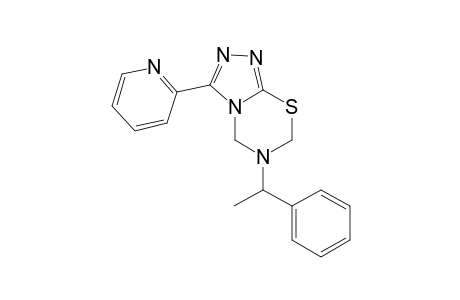 5-(2'-Pyridyl)triazolo[3,4-b]-3.alpha.-(phenylethyl)-2,4-dihydro-(2H)-1,3,5-thiadiazine