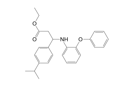 3-(4-Isopropylphenyl)-3-(2-phenoxyphenylamino)-ethylpropanoate