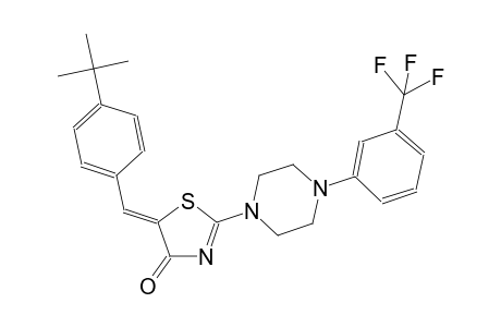 (5Z)-5-(4-tert-butylbenzylidene)-2-{4-[3-(trifluoromethyl)phenyl]-1-piperazinyl}-1,3-thiazol-4(5H)-one
