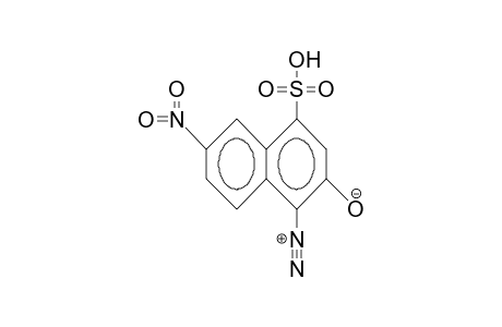 3-Hydroxy-4-diazonium-7-nitro-1-naphthalenesulfonic acid
