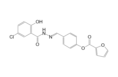 4-{(E)-[2-(5-chloro-2-hydroxybenzoyl)hydrazono]methyl}phenyl 2-furoate