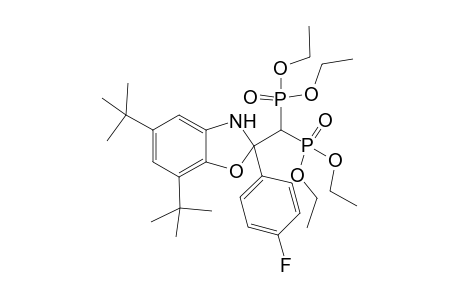 Tetraethyl (5,7-di-tert-butyl-2-(4-fluorophenyl)-2,3-dihydrobenzo[d]oxazol-2-yl)methylenediphosphonate