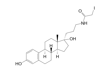 2-iodanyl-N-[3-[(8R,9S,13S,14S,17R)-13-methyl-3,17-bis(oxidanyl)-7,8,9,11,12,14,15,16-octahydro-6H-cyclopenta[a]phenanthren-17-yl]propyl]ethanamide
