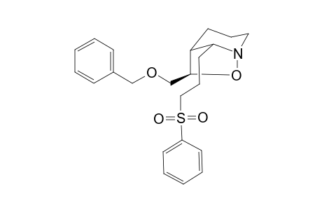 (5R*,6S*,8R*)-6-Benzyloxymethyl-8-[3-(phenylsulfonylpropyl]-7-oxa-1-azabicyclo[3.2.1]octane