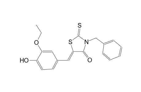 4-thiazolidinone, 5-[(3-ethoxy-4-hydroxyphenyl)methylene]-3-(phenylmethyl)-2-thioxo-, (5Z)-