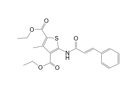 2,4-thiophenedicarboxylic acid, 3-methyl-5-[[(2E)-1-oxo-3-phenyl-2-propenyl]amino]-, diethyl ester
