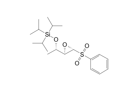 2-Phenylsulfonyl-3(R)-[1'(S)-(triisopropylsiloxy)-ethyl]oxirane