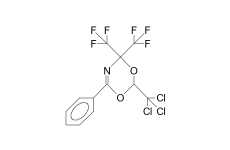 4,4-Bis(trifluoromethyl)-2-trichloromethyl-6-phenyl-2H,4H-1,3,5-dioxazine