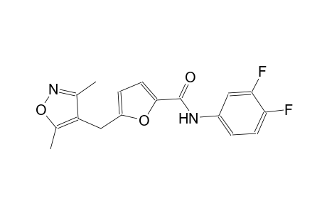 N-(3,4-difluorophenyl)-5-[(3,5-dimethyl-4-isoxazolyl)methyl]-2-furamide