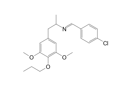 1-(4-Chlorophenyl)-N-[1-(3,5-dimethoxy-4-ethoxyphenyl)propan-2-yl]methanimine