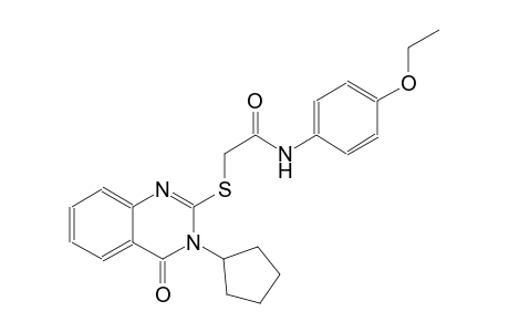 acetamide, 2-[(3-cyclopentyl-3,4-dihydro-4-oxo-2-quinazolinyl)thio]-N-(4-ethoxyphenyl)-