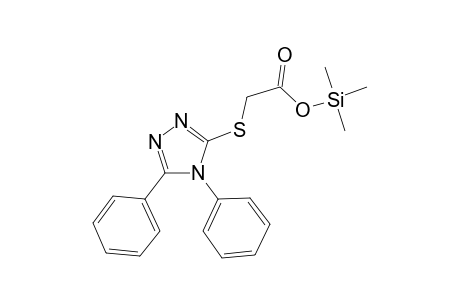 [(4,5-Diphenyl-4H-1,2,4-triazol-3-yl)sulfanyl]acetic acid, trimethylsilyl ester