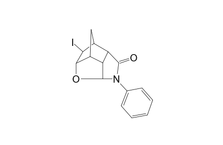 (N-Phenyl-4.beta.-iodo-2-oxa-7-oxo-8-aza)tetracyclo[3.3.3.0(3,10).0(6,9)]undecane