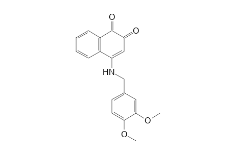 4-[(3',4'-Dimethoxybenzyl)amino]-1,2-naphthalenedione