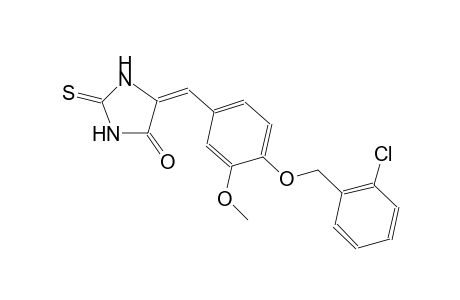 4-imidazolidinone, 5-[[4-[(2-chlorophenyl)methoxy]-3-methoxyphenyl]methylene]-2-thioxo-, (5E)-
