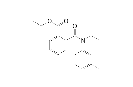 Phthalic acid, monoamide, N-ethyl-N-(3-methylphenyl)-, ethyl ester