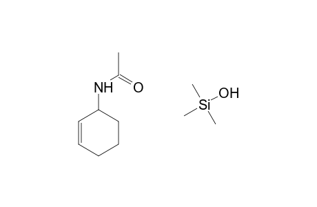CYCLOHEXENE, 3-ACETAMIDO-6-TRIMETHYLSILYLOXY-, trans
