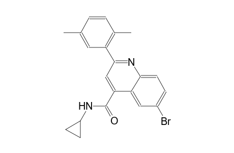 6-bromo-N-cyclopropyl-2-(2,5-dimethylphenyl)-4-quinolinecarboxamide