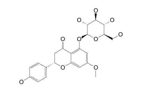 SAKURANIN;2-(4-HYDROXYPHENYL)-7-METHOXY-5-[3,4,5-TRIHYDROXY-6-(HYDROXYMETHYL)-OXAN-2-YL]-OXYCHROMAN-4-ONE