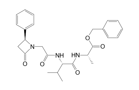 [2-(<S>-2'-Oxo-4'-phenylazetidin-1'-yl)acetyl]-L-valyl-L-alanine - benzyl ester