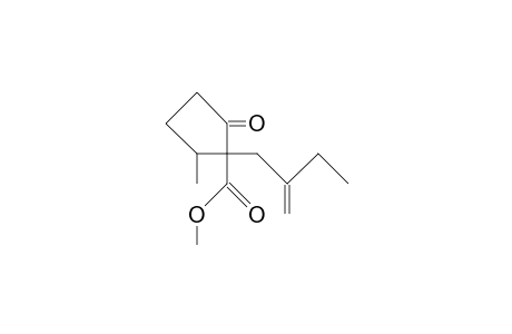 Methyl 1-(2-ethyl-allyl)-2-methyl-5-oxo-cyclopentane-carboxylate