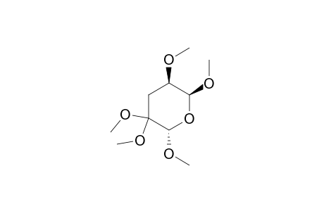 2H-Pyran, tetrahydro-2,3,3,5,6-pentamethoxy-, (2.alpha.,5.beta.,6.beta.)-