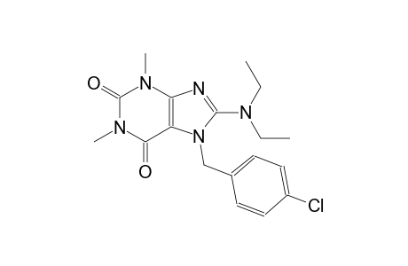 7-(4-chlorobenzyl)-8-(diethylamino)-1,3-dimethyl-3,7-dihydro-1H-purine-2,6-dione