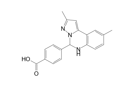 Benzoic acid, 4-(5,6-dihydro-2,9-dimethylpyrazolo[1,5-c]quinazolin-5-yl)-