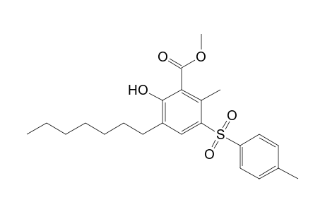 Methyl 3-Heptyl-2-hydroxy-6-methyl-5-tosylbenzoate