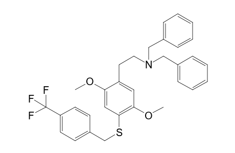 N,N-Dibenzyl-4-((4-trifluoromethyl)benzylthio)-2,5-dimethoxy-phenethylamine