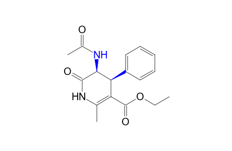 cis-5-acetamido-2-methyl-6-oxo-4-phenyl-1,4,5,6-tetrahydronicotinic acid, ethyl ester