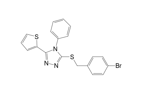 3-[(4-bromobenzyl)thio]-4-phenyl-5-(2-thienyl)-1,2,4-triazole