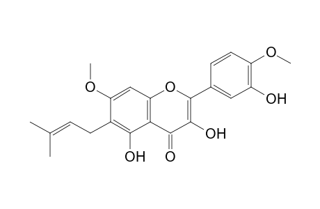 7,4'-DIMETHOXY-6-C-PRENYL-QUERCETIN;ISORHYNCHOSPERMIN