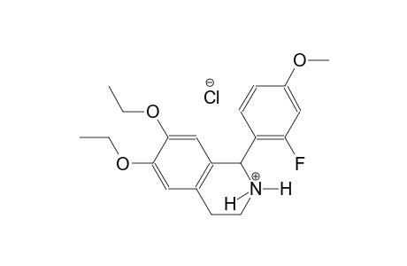 isoquinolinium, 6,7-diethoxy-1-(2-fluoro-4-methoxyphenyl)-1,2,3,4-tetrahydro-, chloride