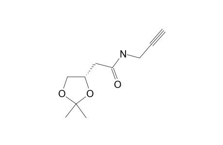 (S)-2-(2,2-DIMETHYL-1,3-DIOXOLAN-4-YL)-N-(PROP-2-YNYL)-ACETAMIDE