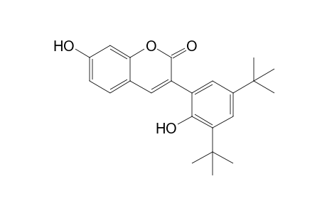 3-(3,5-ditert-butyl-2-hydroxy-phenyl)-7-hydroxy-chromen-2-one