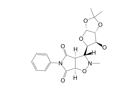 2-METHYL-3-(1,2-O-ISOPROPYLIDENE-ALPHA-D-XYLO-TETRAFURANOS-4-YL)-5-PHENYL-4,6-DIOXO-2,3,3A,4,6,6A-HEXAHYDROPYRROLO-[3,4-D]-ISOXAZOLE