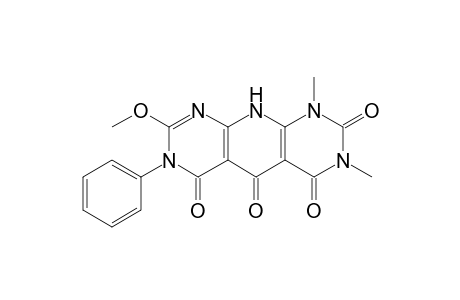 1,3-Dimethyl-7-phenyl-8-methoxypyrimido[5',6' : 5,6]pyrido[2,3-d]pyrimidine-2,4,5,6-(1H,3H,7H,10H)-tetrone