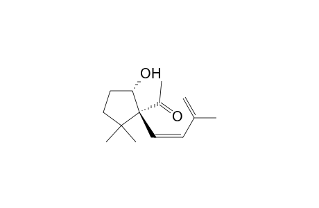 Ethanone, 1-[5-hydroxy-2,2-dimethyl-1-(3-methyl-1,3-butadienyl)cyclopentyl]-, [1.alpha.,1(Z),5.alpha.]-