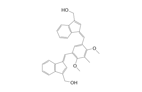 4,6-Bis[3-(hydroxymethyl)indenemethylene]-1,3-dimethoxy-2-methylbenzene