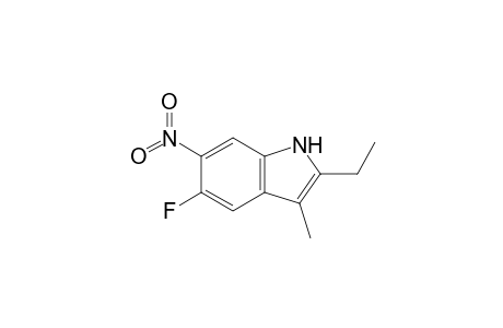 5-Fluoro-6-nitro-2-ethyl-3-methylindole