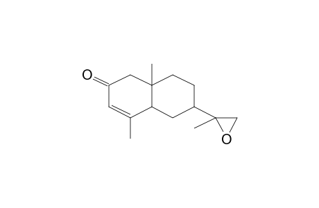 4,8a-Dimethyl-6-(2-methyl-oxiran-2-yl)-4a,5,6,7,8,8a-hexahydro-1H-naphthalen-2-one